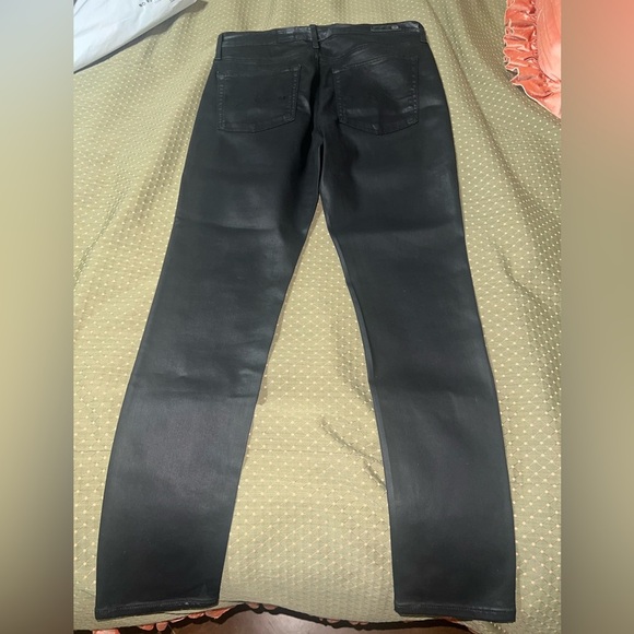 ADRIANO GOLDSCHMIED AG Women's Farrah Black Coated Denim Skinny Jean Size 30R - Picture 9 of 16